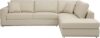 Blackjack Furniture Surton Top Grain Leather Sectional Sofa, Beige