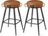 VASAGLE Swivel Bar Stools Set of 2, Counter Height