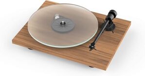 Pro-Ject T1 BT Turntable With Preamp (Satin Walnut)