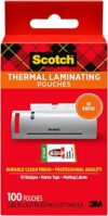 Scotch Thermal Laminating Pouches, 100 Count, 5 mil