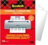 Scotch Thermal Laminating Pouches, 100 Count, Clear