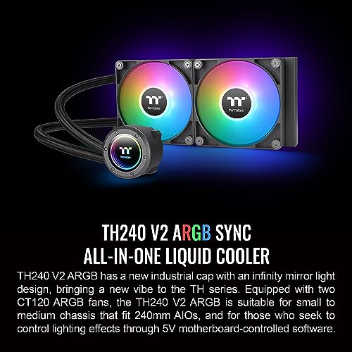 Thermaltake TH240 ARGB Sync V2 CPU Cooler CL-W361-PL12SW-A - Image 2