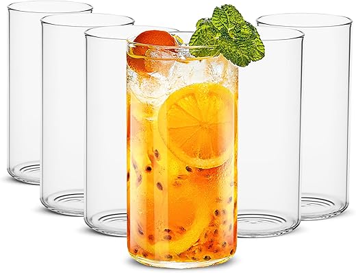 LUXU Thin Highball Glasses Set, 19 Oz