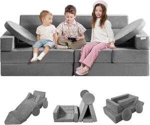 VEVOR Toddler Foam Sofa Couch, High-Density Sponge