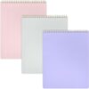 PAPERAGE Top Bound Spiral Notebook, 3 Pack