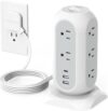 TESSAN Tower Power Strip With 11 Outlets
