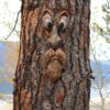 EIIORPO Tree Face Outdoor Statues Decoration (B)