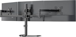 WALI Triple Monitor Stand, Free Standing MF003