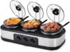 Kiss the Water Triple Slow Cooker Buffet Server