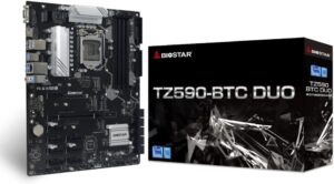 Biostar TZ590-BTC Duo Intel Z590 Mining Motherboard