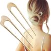 FRDTLUTHW U-Shaped Vintage Metal Hair Pins, 2PCS