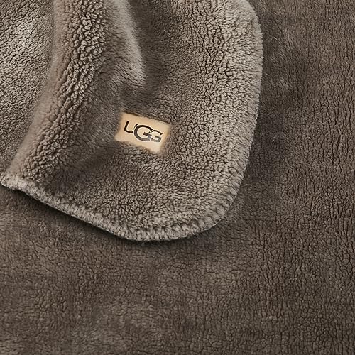 UGG Whitecap Plush Flannel Oversized Fleece Blanket, 18964 - Image 2