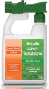 Simple Lawn Solutions Ultimate 3-18-18 NPK Lawn Food Fertilizer