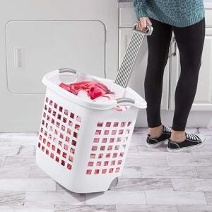 Sterilite Ultra Wheeled Laundry Basket, 4-Pack