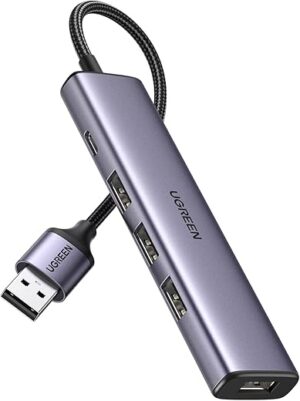 UGREEN USB 3.0 Hub 4 Ports Aluminum Ultra-Slim