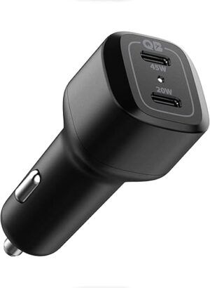Spigen USB C Car Charger, 65W Dual USB