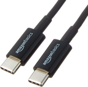 Amazon Basics USB-C to USB-C Fast Charger Cable, 6 Foot