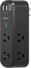 Mifaso USB Outlet Extender Surge Protector, 6 AC