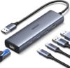 UGREEN USB To Ethernet Adapter, 5 In 1 Hub