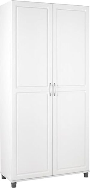 SystemBuild Utility Storage Cabinet - White 36