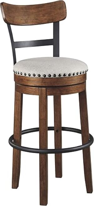 Signature Design by Ashley Valebeck 30″ Farmhouse Pub Height Barstool