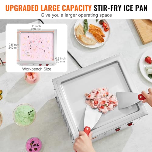 VEVOR Fried Ice Cream Roll Machine, 11" x 9.5 - Image 4