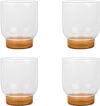elle decor Water Drinking Glasses Set, 12 Oz Tumblers