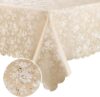 Smiry Waterproof Heavy Duty Vinyl Tablecloth (Beige)