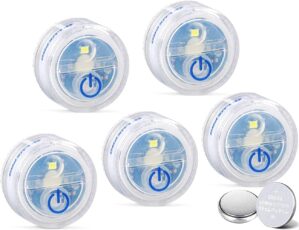 LUXPRO Waterproof Micro LED Puck Lights - 5 Pack