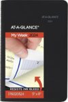 AT-A-GLANCE Weekly & Monthly Planner, 5″ x 8″, Black (76020524)
