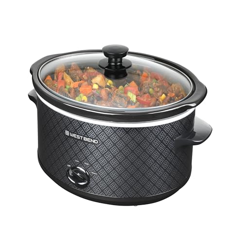 West Bend 4-Quart Manual Slow Cooker, Black - Image 2