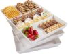 US Acrylic White Plastic Divided Serving Trays Set