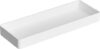 Amazon Basics White Rectangular Plastic Desk Organizer