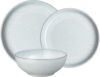 Denby White Speckle 12-Piece Ceramic Dinner Set