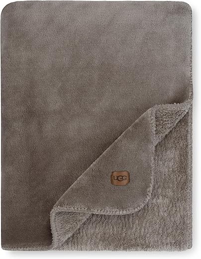 UGG Whitecap Plush Flannel Oversized Fleece Blanket, 18964
