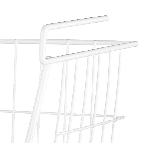 Whitmor White Wire Shelf Basket - Image 5