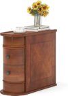 LITTLE TREE Wood End Table With Drawers, No Assembly