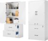 YITAHOME Wood File Cabinets With Adjustable Shelves