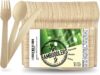 BAMBOODLERS Wooden Cutlery Set, Eco-Friendly, 200-Pack