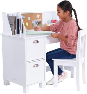 KidKraft Wooden Study Desk With Chair