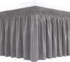 Wrap Around Bed Skirts Queen, Silver