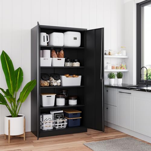 Yizosh Metal Garage Storage Cabinet, Locking Tool Cabinet - Image 4