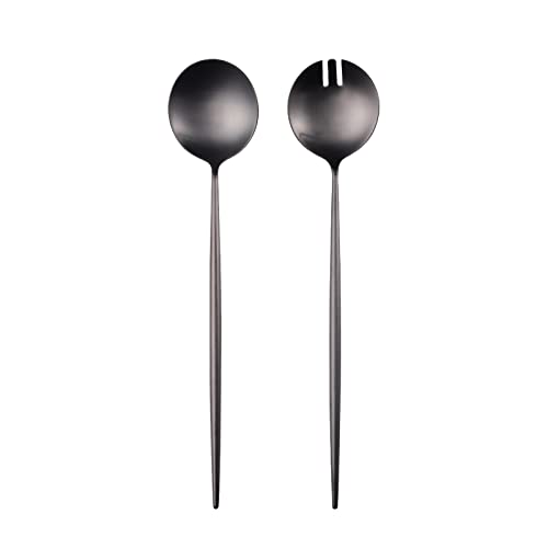Zerophilo Salad Servers Spoon And Fork Set - Image 5