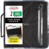 Five Star Zipper Binder, 2 Inch 3-Ring, Black/Gray (29036IT8)