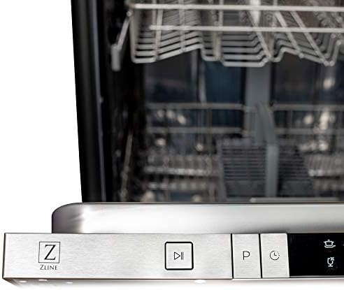 ZLINE 24 In. Black Matte Dishwasher With Stainless Steel Tub - Image 3