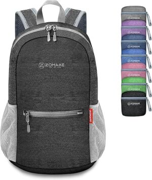ZOMAKE 10L Lightweight Packable Hiking Backpack