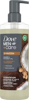 DOVE MEN + CARE 2-In-1 Shampoo + Conditioner Ginger & Coconut