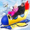 Alllvocles 64 Inch Inflatable Spaceship Snow Sled