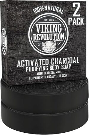 Viking Revolution Activated Charcoal Soap For Men