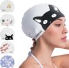 COPOZZ Adult Silicone Waterproof Swim Cap